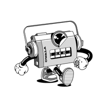 dancing cassette man sticker
